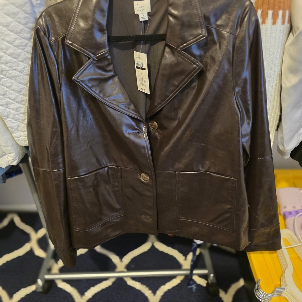Target Dark Brown Leather Jacket